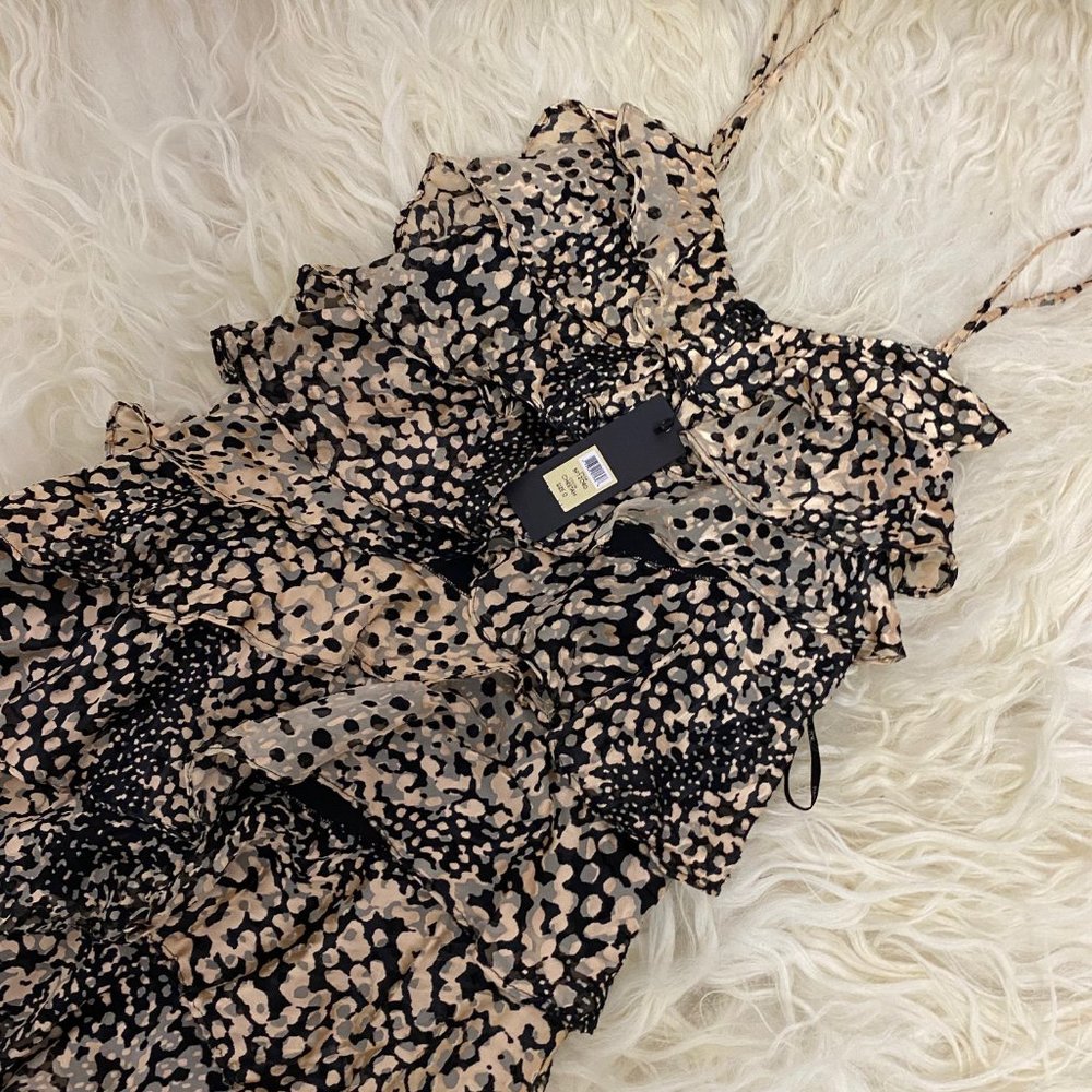 RACHEL ZOE Ruffle Print Mini Dress - Picture 6 of 13